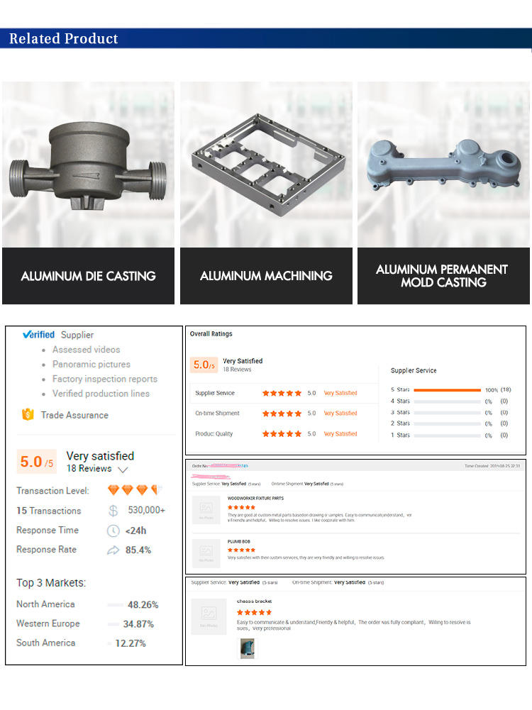 Custom Powder Coated Aluminum Alloy Die Casting Bracket